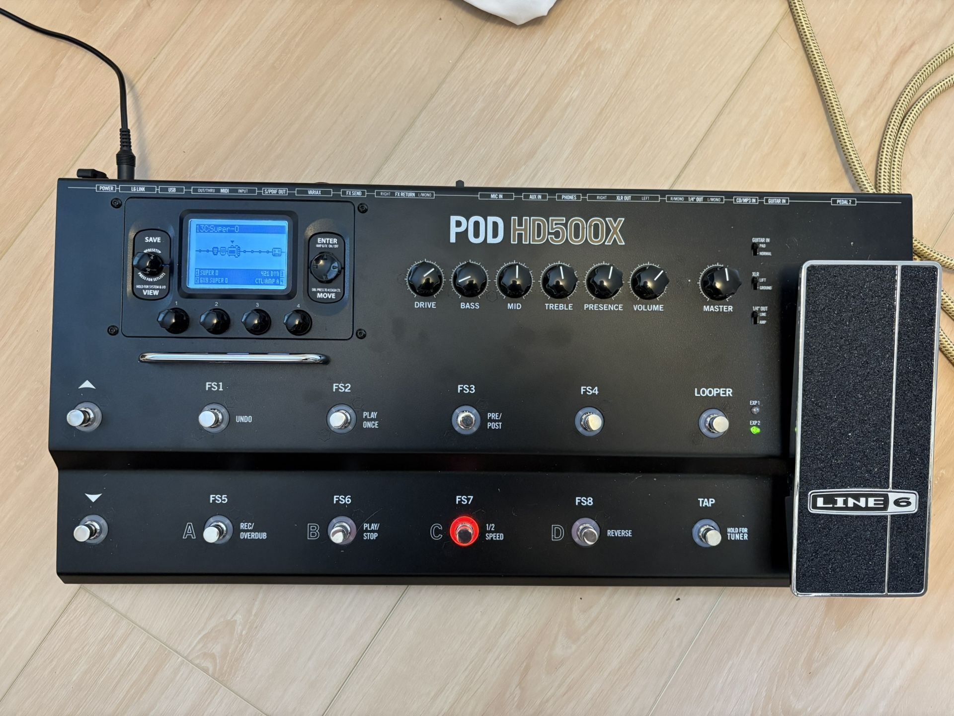  HD500X Multi Effects Pedalboard 