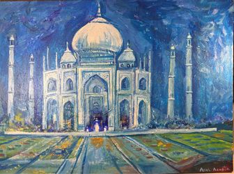 Painting of the Taj Mahal