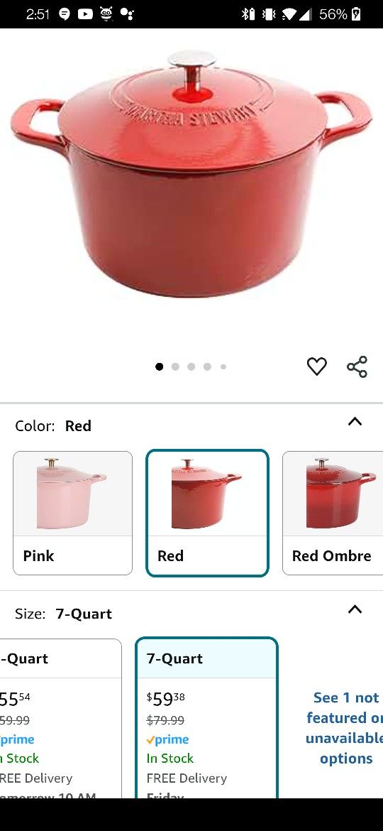 Martha Stewart Gatwick qt Enamel Cast Iron Dutch Oven