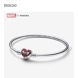 Spider Man Pandora Bracelet, Charm And Necklace 