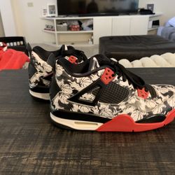 Nike Air Jordan 4 Retro Tattoo 2018 Size 6 1/2 Y 6.5Y