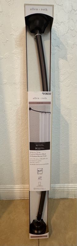 Curved shower rod Allen + Roth