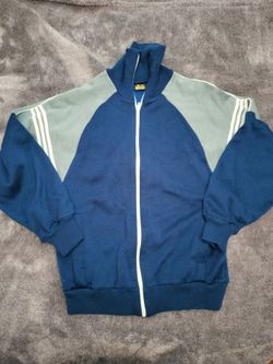Vintage 80s Russian Track Jacket Navy Blue