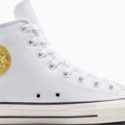 Converse All Stars White Leather Sneakers 