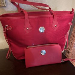 Red Joy Magano Purse And Wallet Set