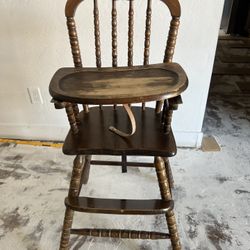 Vintage Baby Highchair Jenny Lin Wood Highchair Needs To Be Refinished 