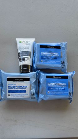 Neutrogena Makeup Remover Wipes & Garnier Scrub Bundle