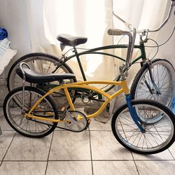 Yellow boys schwinn bike