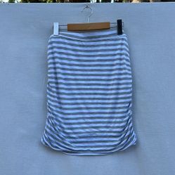 Splendid Striped soft Ruched Sided Skirt
