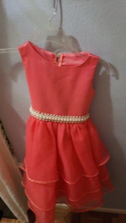 Coral/ pink dress. Vestido coral/rosado