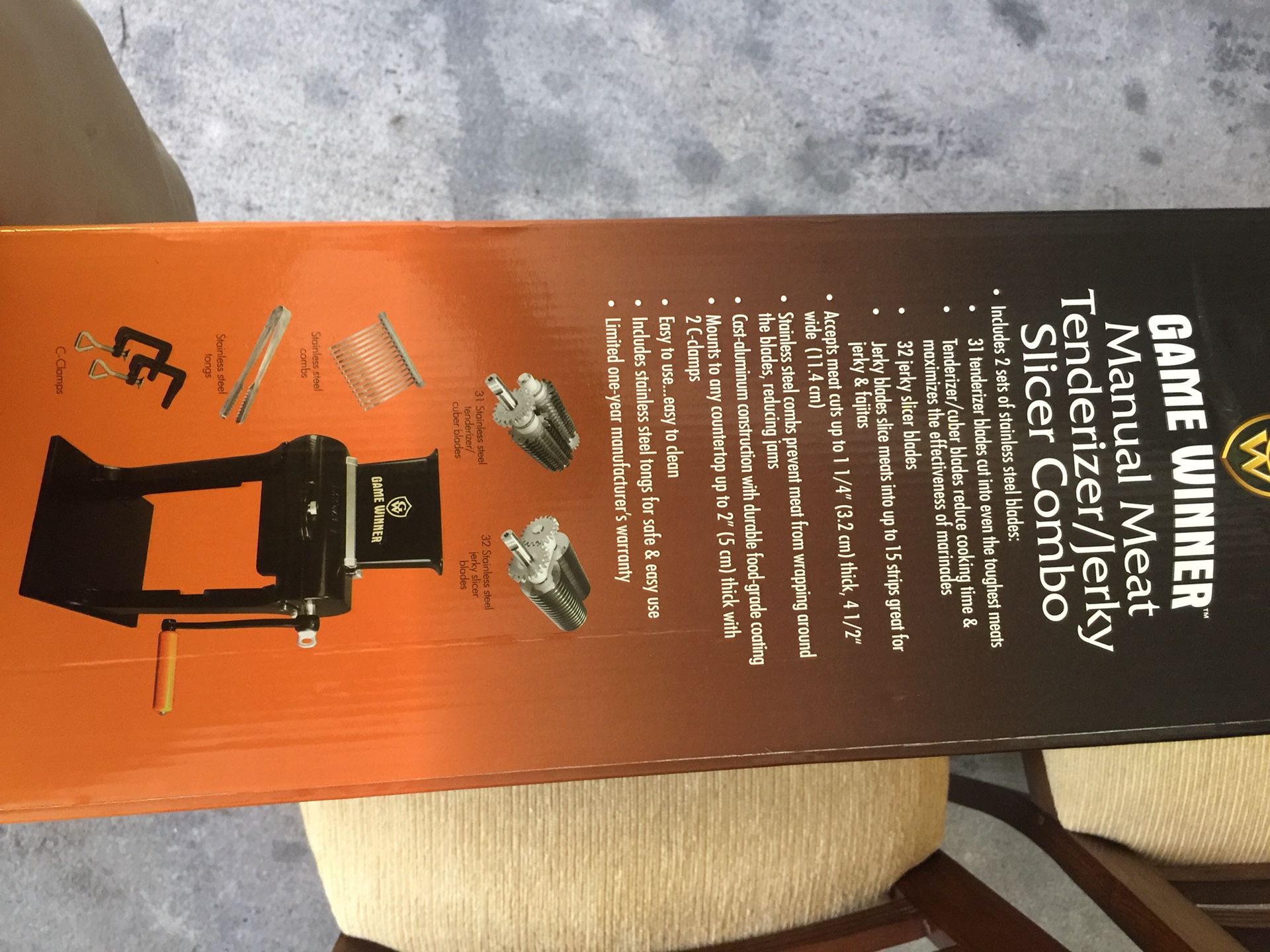 Game winner meat tenderizer and jerky slicer new in boxgreat hunters item for Sale in Austin, TX