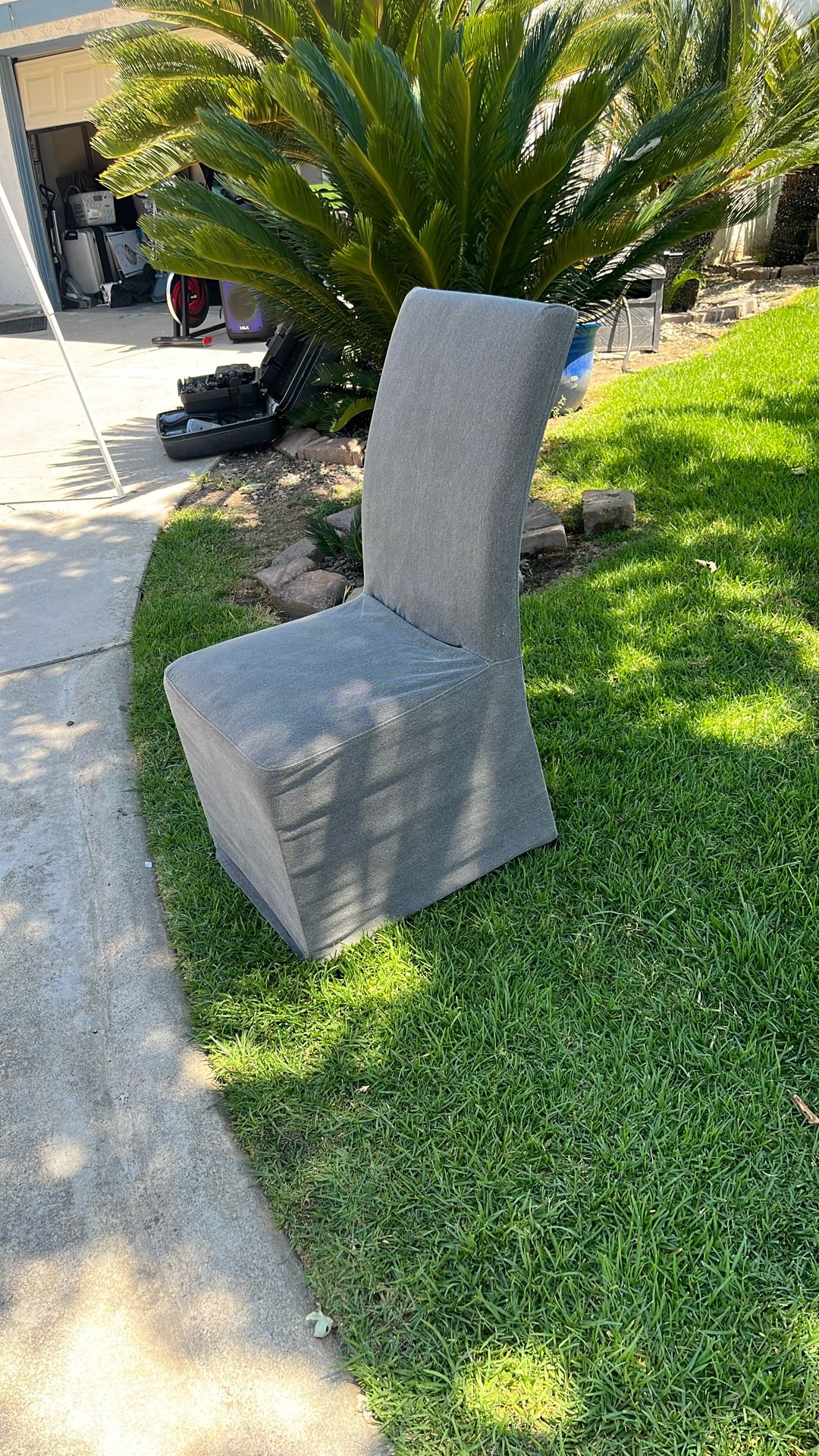 4 Cream Colored Chairs With Gray Covers,All Products : American Fashion Style Bags On Sale