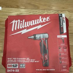 Milwaukee M12 Pex Expander Kit Read Below