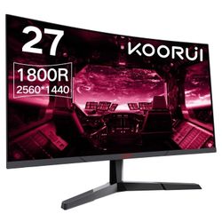 Koorui 27" 1440p 144hz curved monitor
