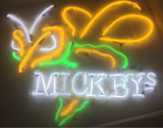 20"x16" New Mickey's Bee Hornet Beer Neon Signs with Real Neon Glass RT184