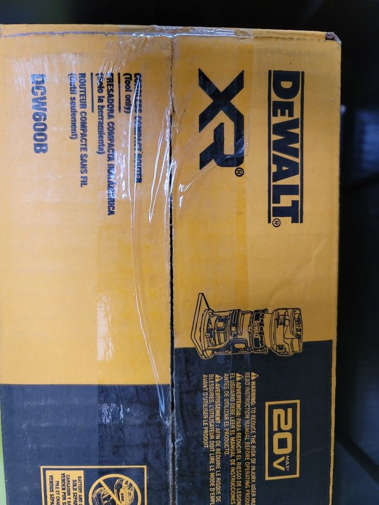 DEWALT 20VMAX XR CORDLESS COMPACT ROUTER NEW (TOOL ONLY)