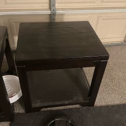 Real Solid Wood Side Table 