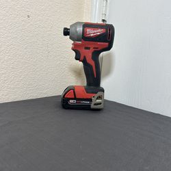 Milwaukee M18 Impact Driver With One Of 1.5ah Battery Used In Great Condition 