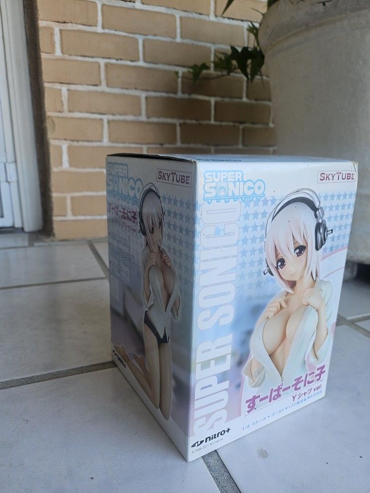 ALPHAMAX Skytube Super Sonico White Shirt Ver. Figure Japan