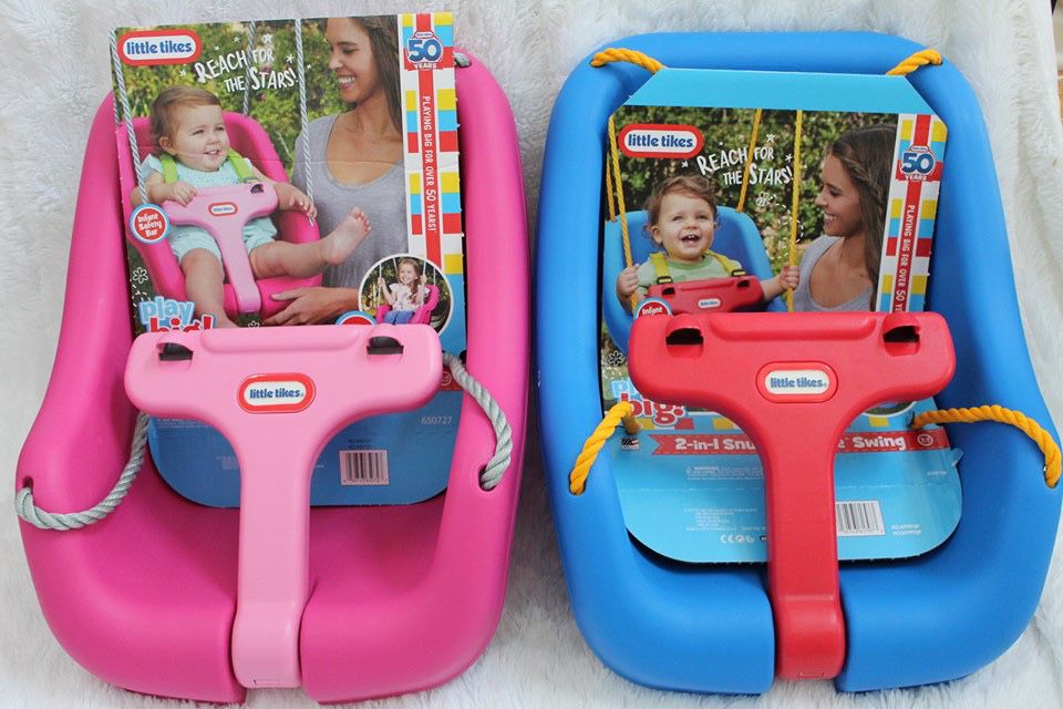 Little Tikes 2 -in- 1 Snug 'n Secure Grow With Me Swing - NEW