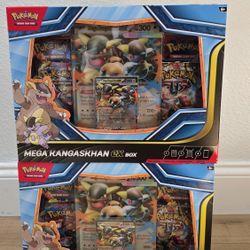 For Sale:
Brand New in Box Pokemon Trading Card Game TCG Mega Kangaskhan EX Box. Destined Rivals and Mega Evolutions