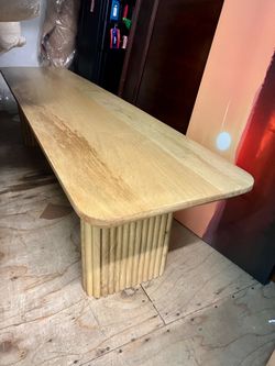 Scandi Style Large Wood Bench (New)