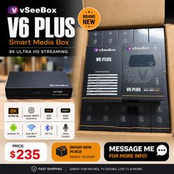 VSee box v6 plus Streaming Box Unlimited Entertainment PPV World Cup UFC MLB Movies & TV Shows