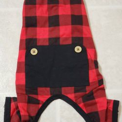 Buffalo Plaid Dog Pajamas (Size: Small)