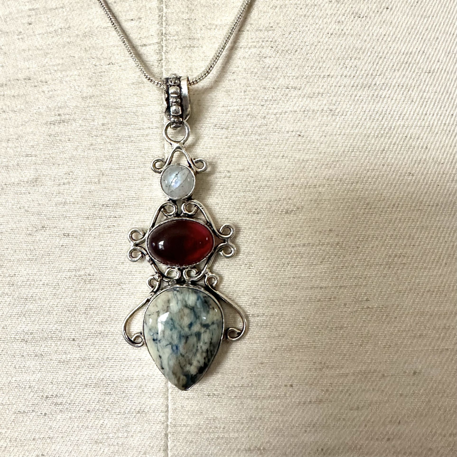 Moonstone Pendant Necklace