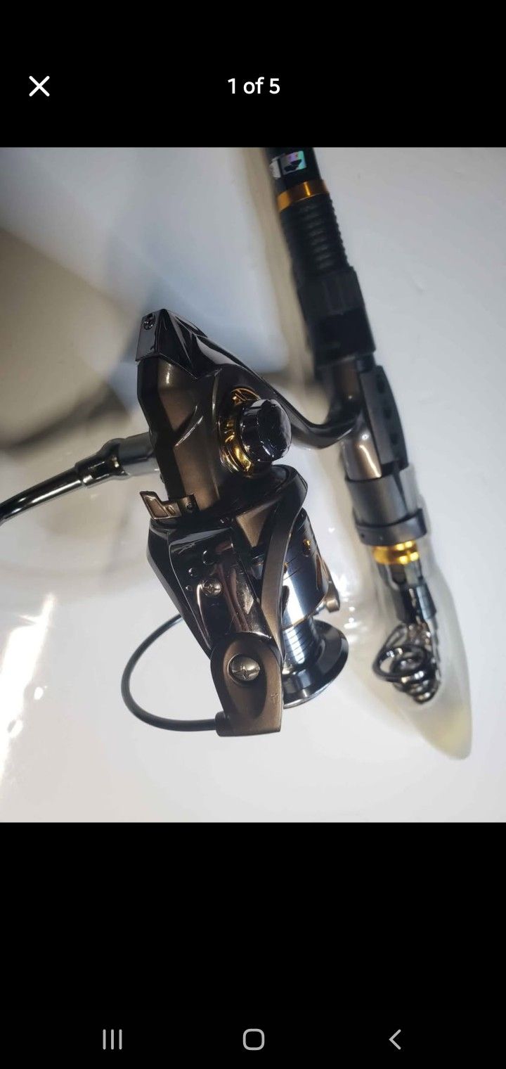 Sougayilang Fishing Rod Graphite Carbon Fiber Portable Spinning Telescopic Fishing Pole for Boat,