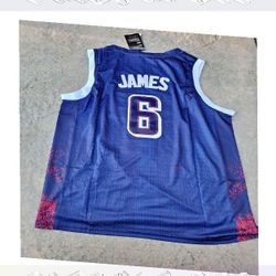 LeBron James USA Jersey Real Athletic Wear nation fine