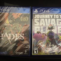 PS4 Games- Hades and Journey To The Savage Planet