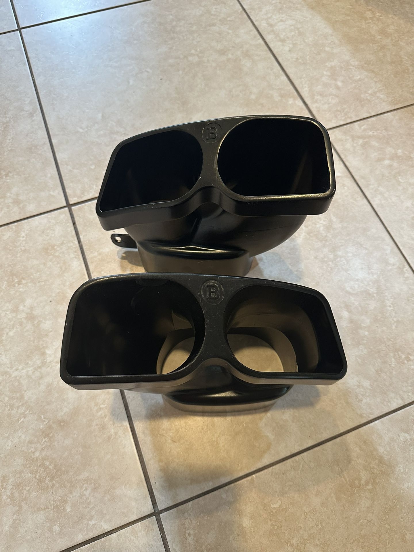 MERCEDES BENZ BRABUS STYLE BLACK STEEL EXHAUST TIPS