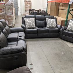 MLK HUGE BLOWOUT SALE: 5RECLINERS COUCH SET (3PC)
