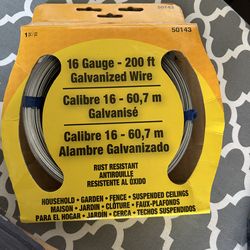16 Gauge -200ft Galvanized Wire,,, New