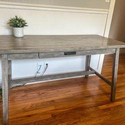 Pottery Desk with Crate & Barrel Office Chair