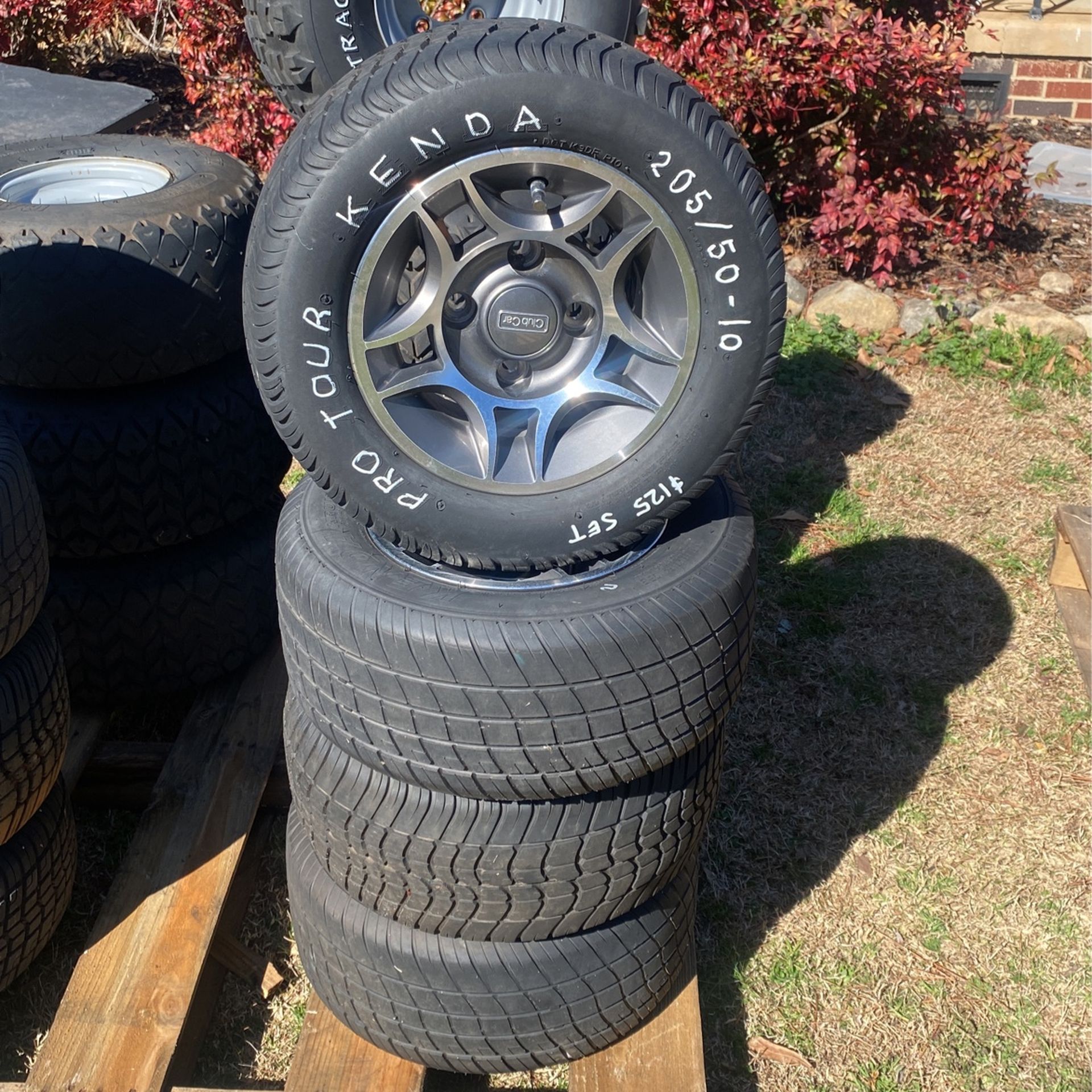 Golf Cart Tire and Rim Sets 