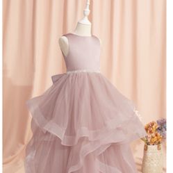 Dusty Rose Flower girl dress