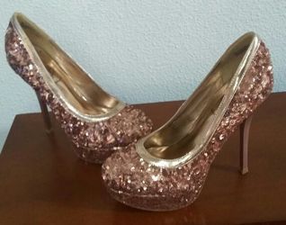 Pink Sparkly "Baby Phat" gorgeous heels - 7M