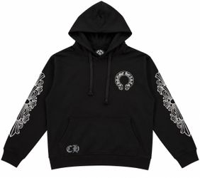 Chrome Hearts Black Graphic Pullover Hoodie