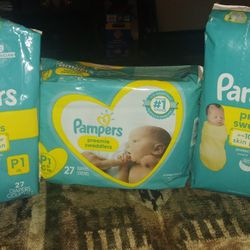 Pampers 27 Count 3 Bags Left