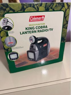 Coleman King Cobra Lantern Radio/TV New In Box Camping Hurricane Gear