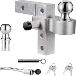 Adjustable Aluminum Ball Mount With Two Locks With 2” & 2-5/16” Hitch Ball