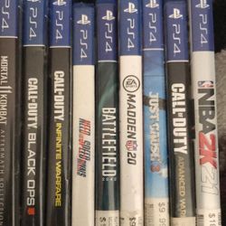 PS4   3controls  9 Games 