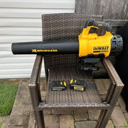 DeWalt blower with two batteries no charger
