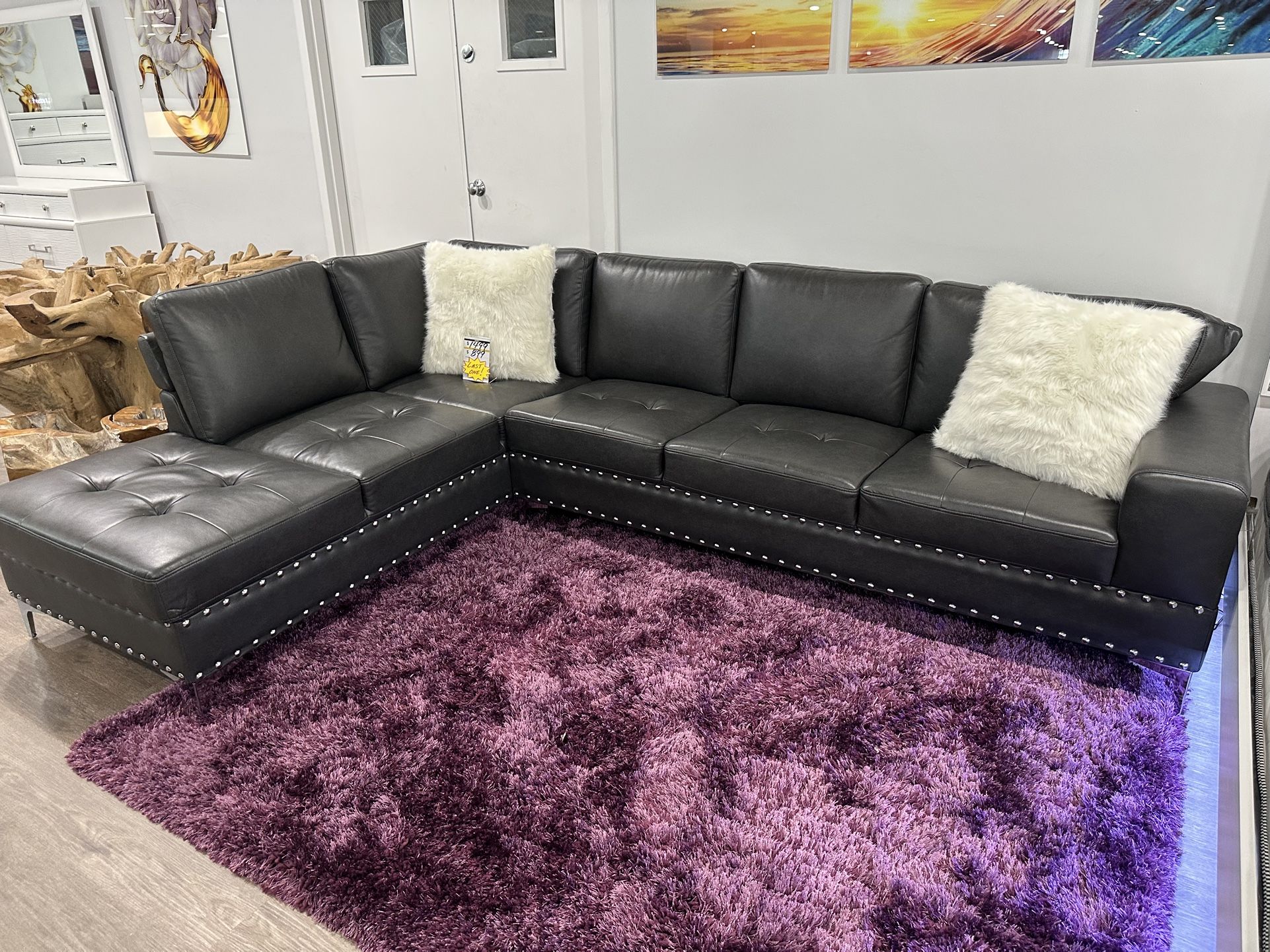Gorgeous power sectional with LED lighting 50% off