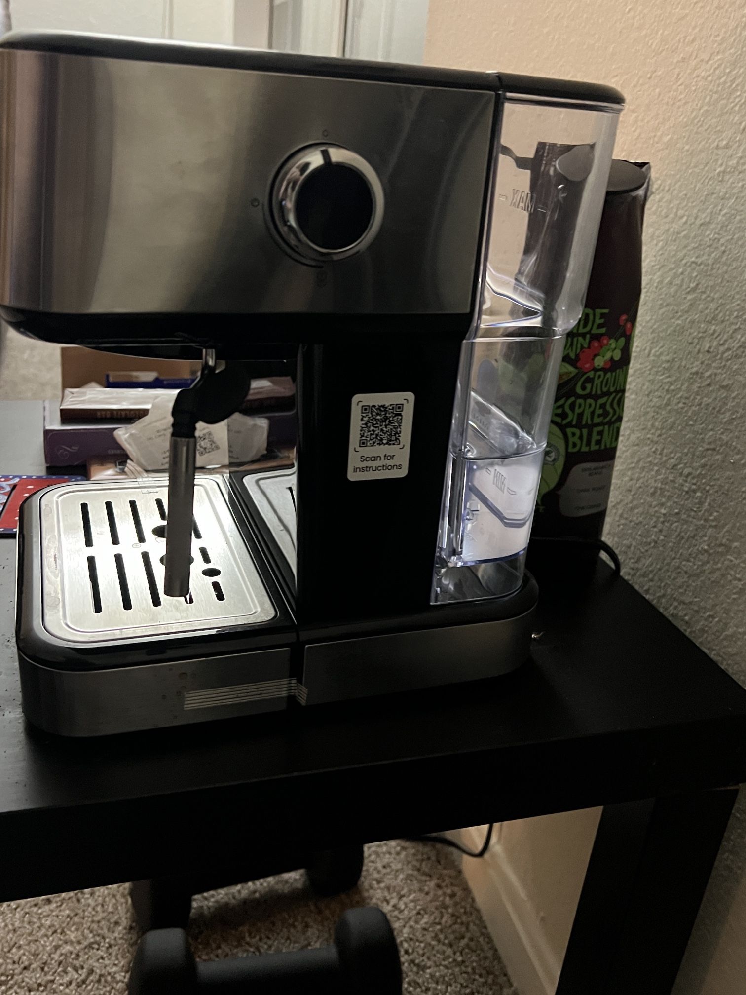 Brand New Chefman CraftBrew Espresso Machine w/ Steam Wand and Touch Controls – Stainless Steel-Move Out Sale