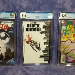 Detective Comics 27 / Black Widow 1 / Little Mermaid 2 CGC Graded Comic Books 