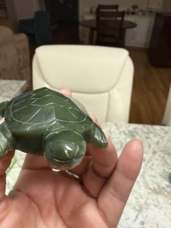 Vintage Hand Carved? JADE TURTLE 