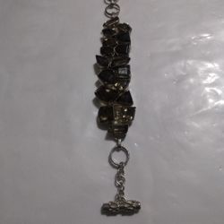 Silver And Smoky Quartz Bracelet Lent 8 And 3/4 By 1 And 1/4 Use
